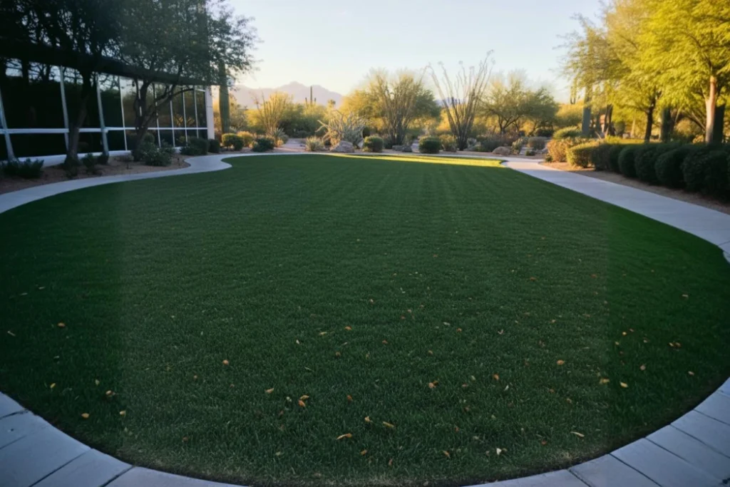 ryegrass germination timeline for Phoenix commercial properties, including watering schedules, growth expectations, and troubleshooting tips for successful desert turf overseeding
